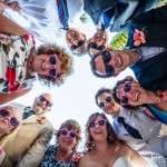 Fun Wedding Group Photo - Ramon's Village Resort - Belize Weddings