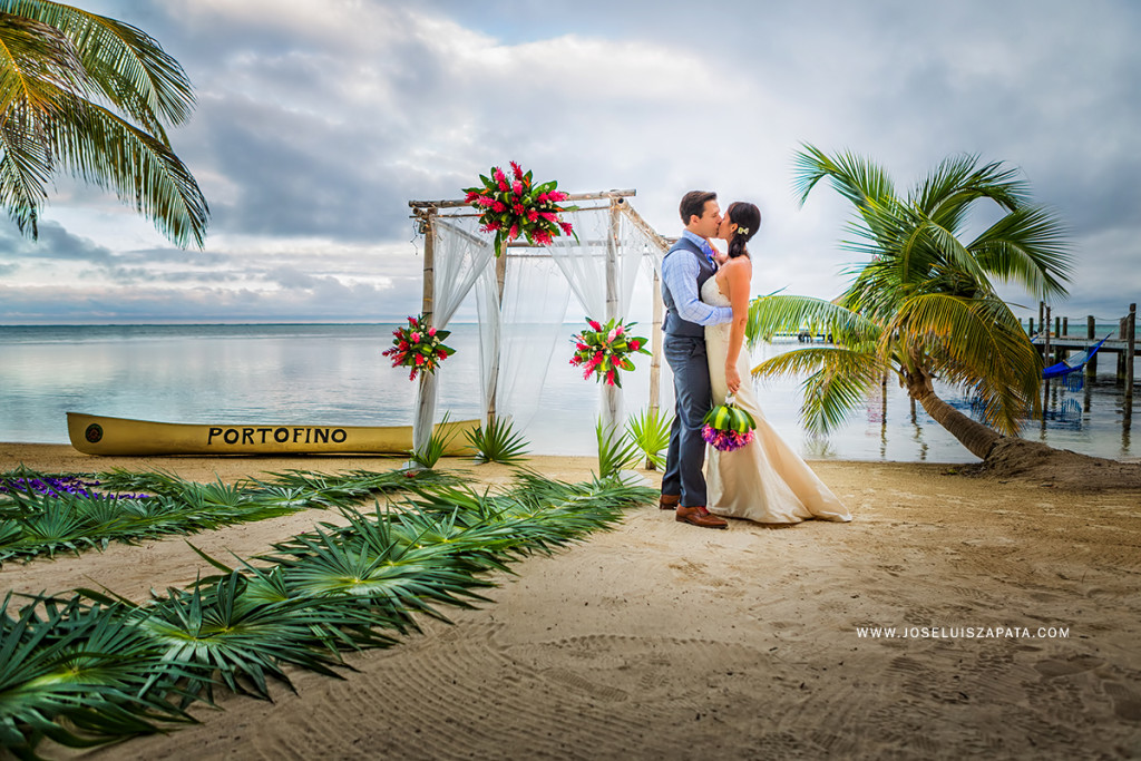 Destination Wedding Elopement Micro Wedding San Pedro Belize Jose Luis Zapata Photography Belize Photographer