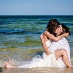 Trash the Dress in Mahahual Mexico | International Destination Wedding Photographer | Romantic Wedding Photography