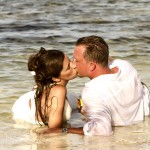 Trash the dress wedding photo shoot at Portofino Resort, Ambergris Caye, Belize