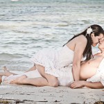Trash the dress engagement photo shoot at Victoria House Resort, Ambergris Caye, Belize