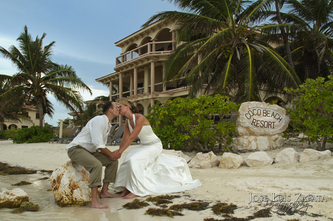 Beach Wedding Coco Beach Resort | Ambergris Caye Photographer