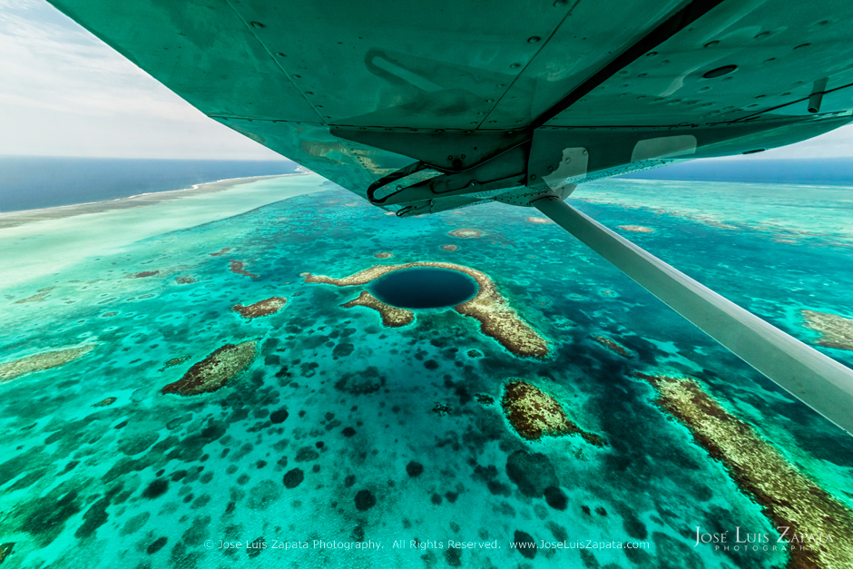 The Great Blue Hole in Belize, Central America