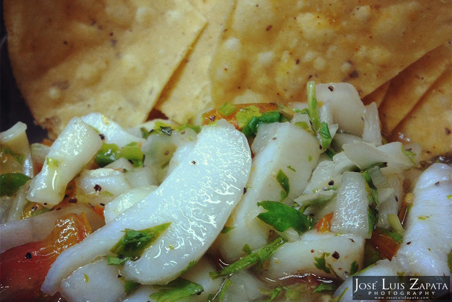 Conch Ceviche, a delicacy in Ambergris Caye, Belize