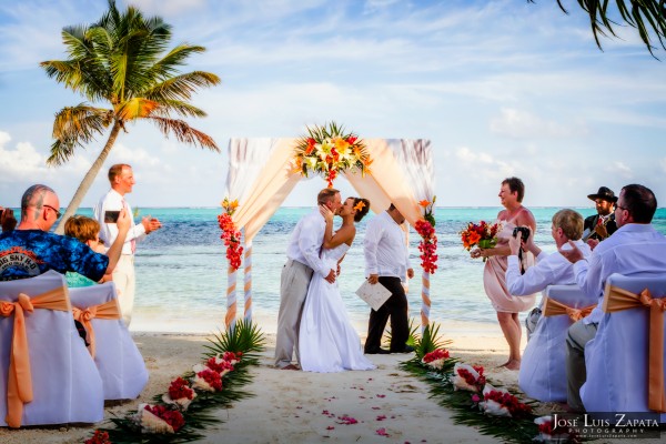 Belize Beach Wedding, X'Tan Ha Resort, Ambergris Caye, Belize