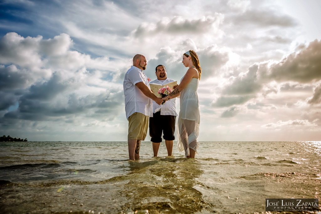 Sandbar Belize Wedding, San Pedro Ambergris Caye Jose Luis Zapata Photography