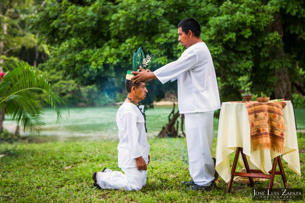 Mayan Wedding - Mayan Ruin Wedding - Fire Maya Ceremony in Cayo Belize by the Mopan River