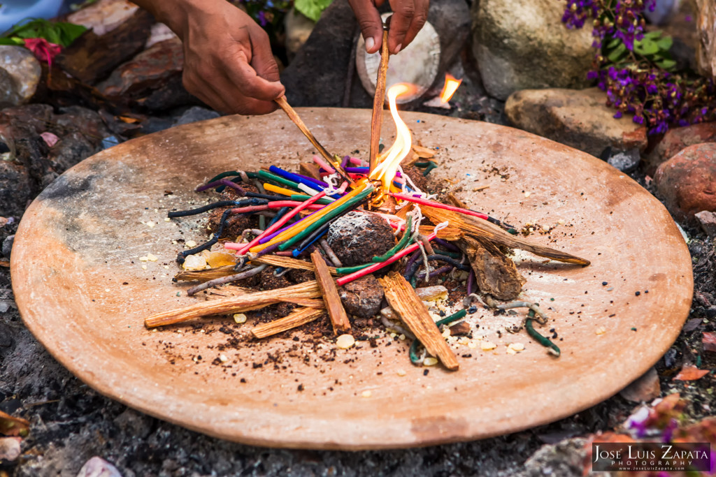 Mayan Ruin Wedding Fire Maya Ceremony Belize River