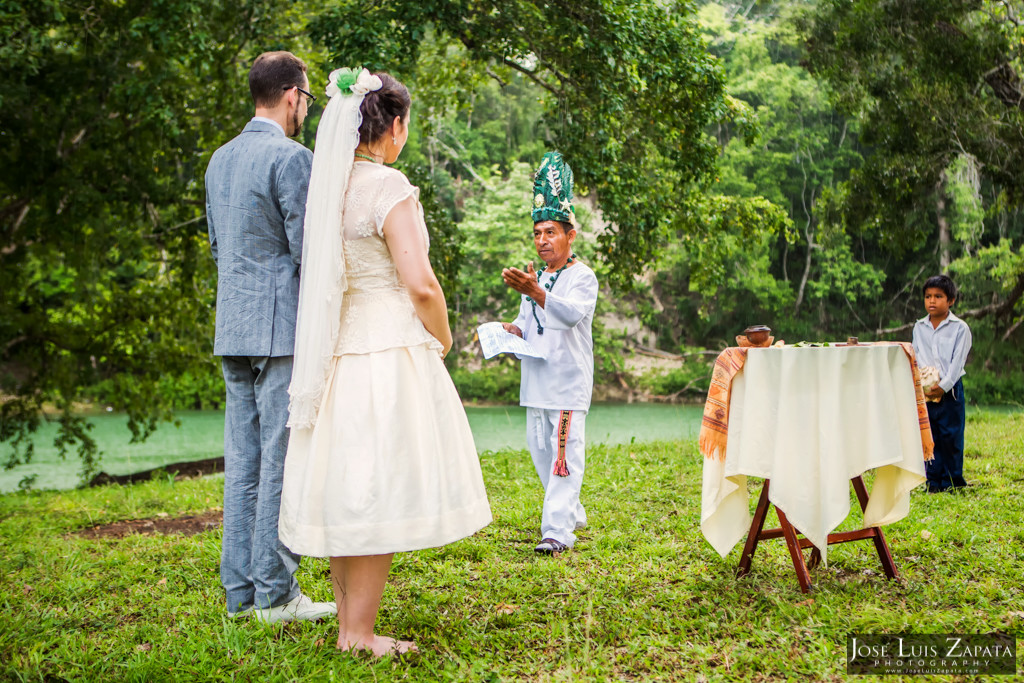 Mayan Wedding - Mayan Ruin Wedding - Fire Maya Ceremony in Cayo Belize by the Mopan River