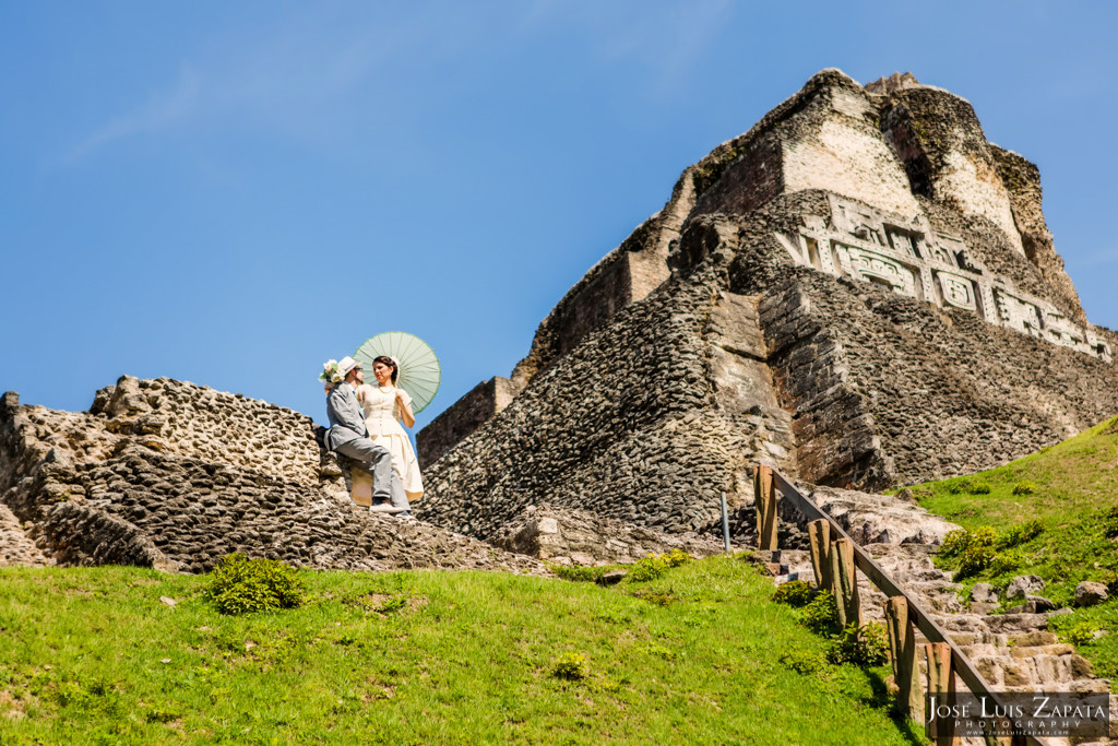 Mayan Wedding - Mayan Ruin Wedding, Xunantunich Maya Site - Cayo, Belize