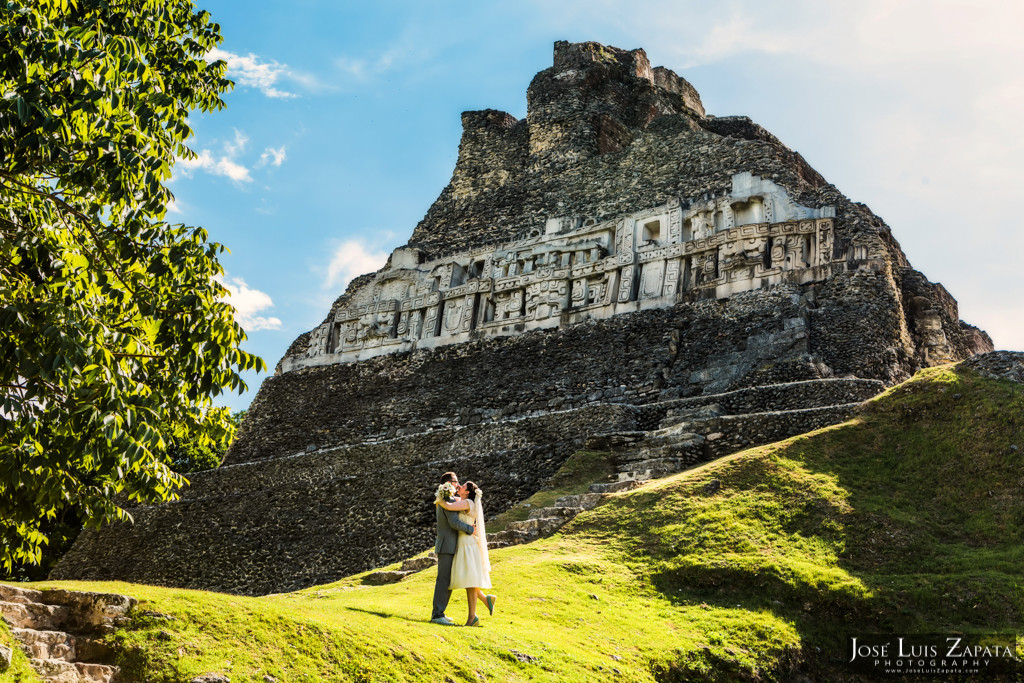 Mayan Wedding - Mayan Ruin Wedding, Xunantunich Maya Site - Cayo, Belize