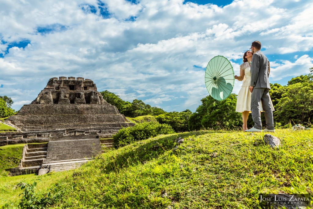 Mayan Ruin Wedding Xunantunich Maya Site Cayo Belize