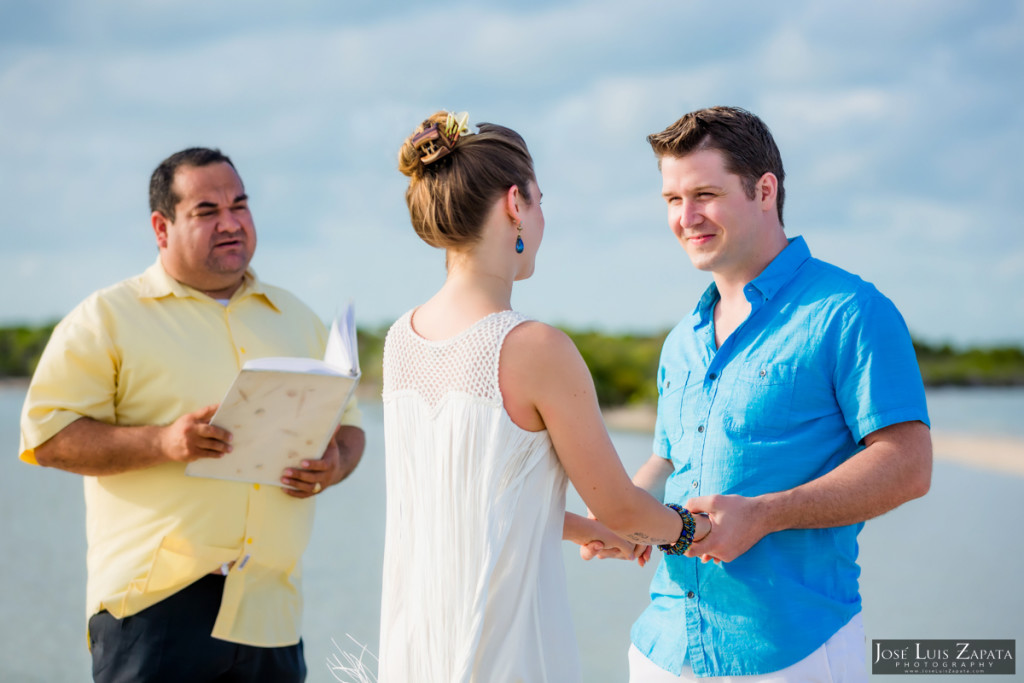 San Pedro Elopement Sandbar Wedding, Ambergris Caye, Belize Wedding