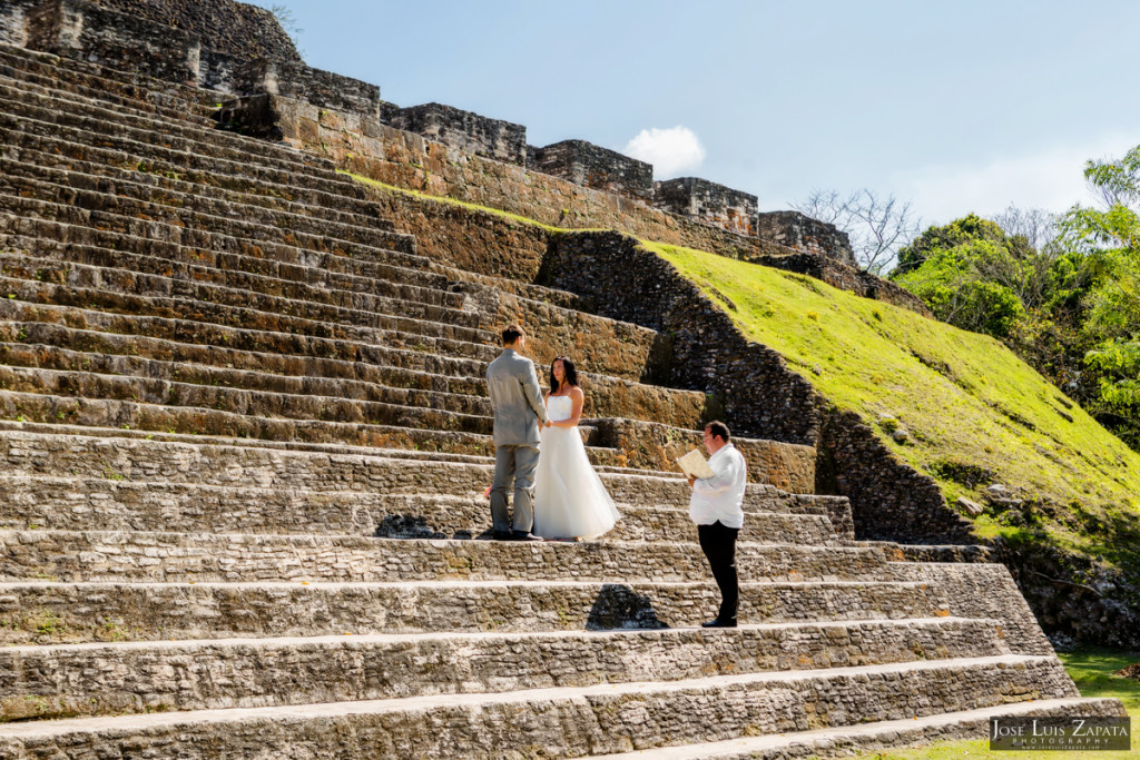 Mayan Wedding and Next Day Beach Photos in Belize - Xunantunich, San Pedro Ambergris Caye