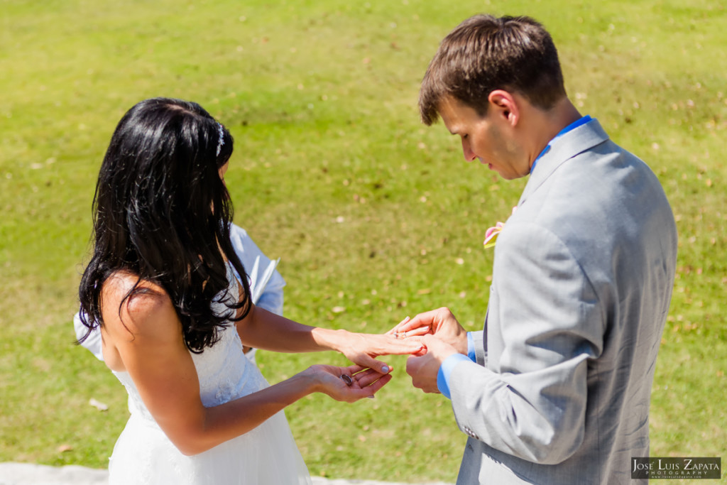 Mayan Wedding and Next Day Beach Photos in Belize - Xunantunich, San Pedro Ambergris Caye