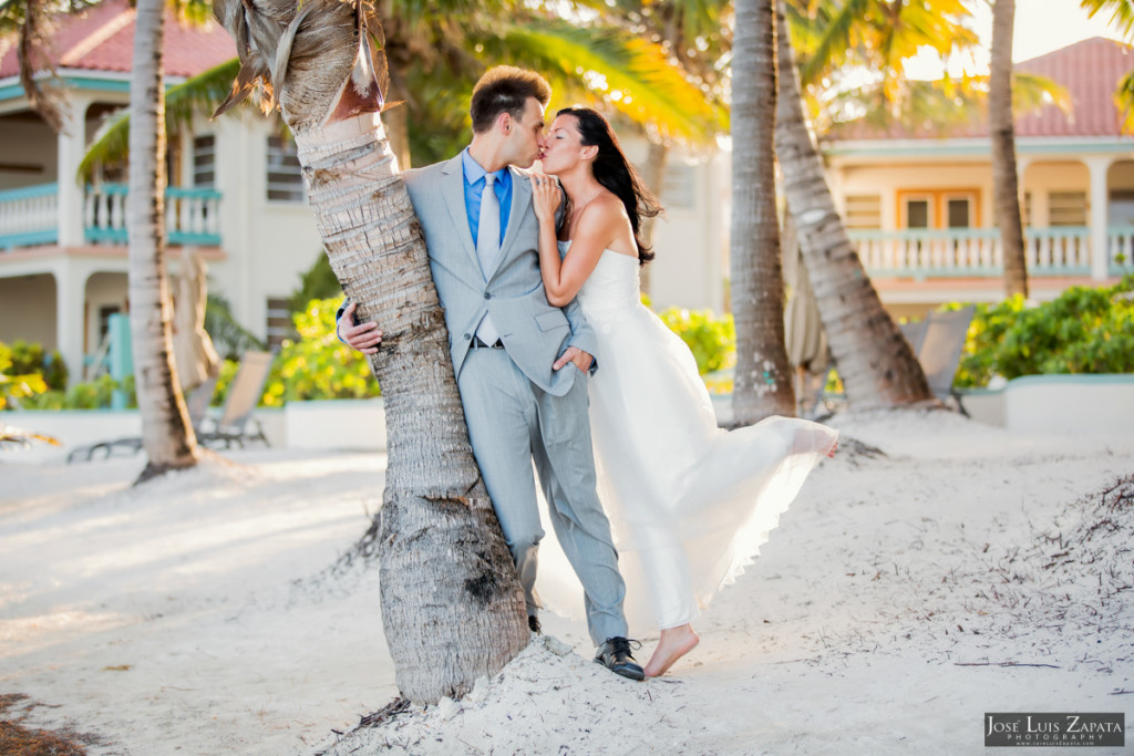 Mayan Wedding and Next Day Beach Photos in Belize - Xunantunich, San Pedro Ambergris Caye