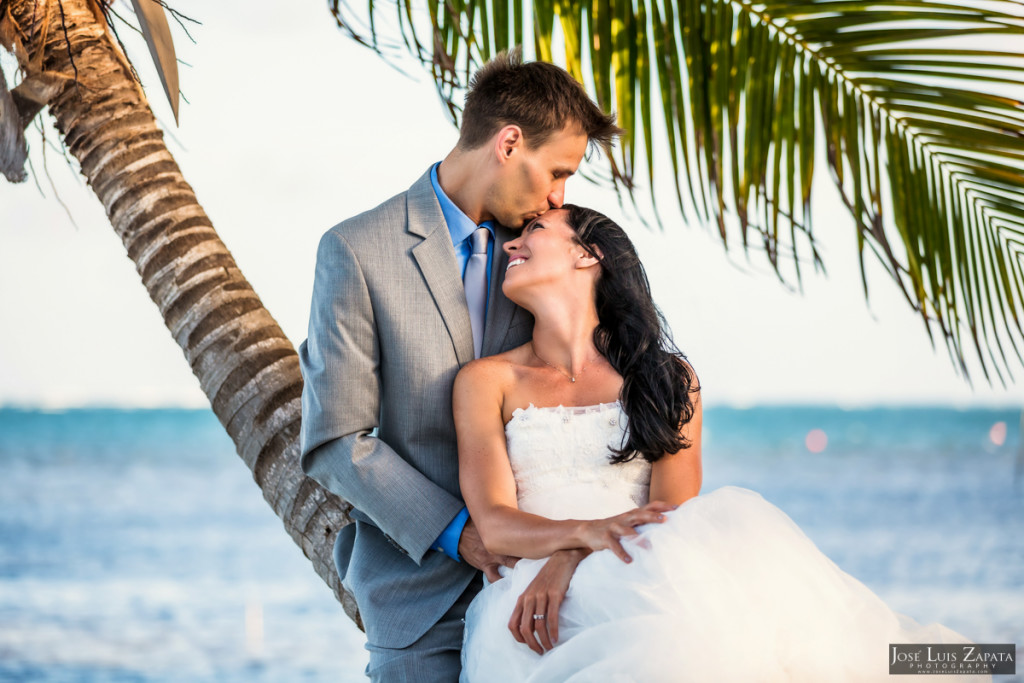 Mayan Wedding and Next Day Beach Photos in Belize - Xunantunich, San Pedro Ambergris Caye