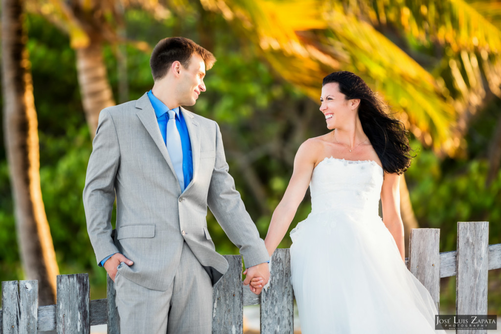 Mayan Wedding and Next Day Beach Photos in Belize - Xunantunich, San Pedro Ambergris Caye