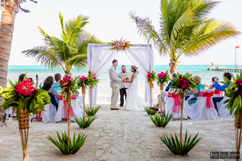 Wedding Ceremony with Family and Friends and Ramon's Village Resort in San Pedro, Belize