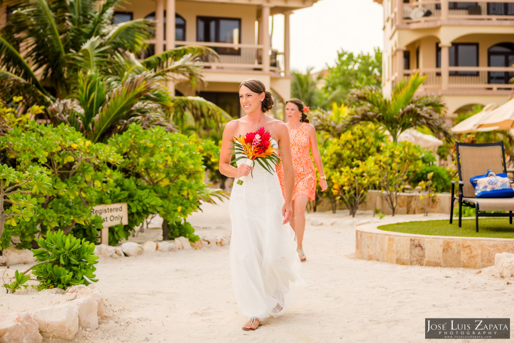 Chet & Kelli Coco Beach Wedding San Pedro Belize (17)