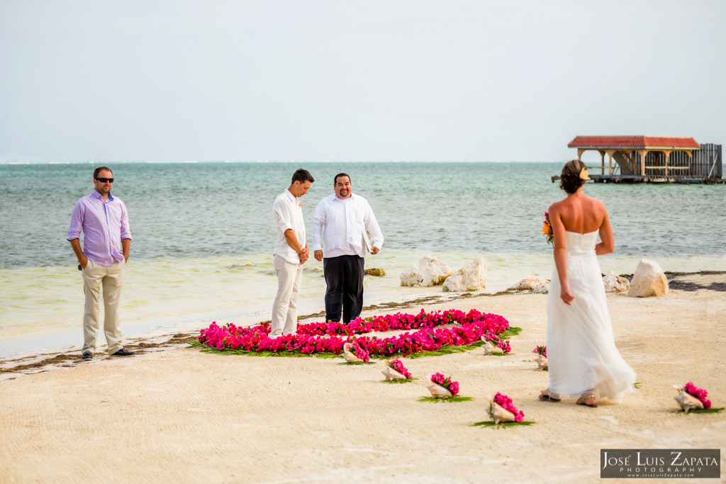 Chet & Kelli Coco Beach Wedding San Pedro Belize (18)