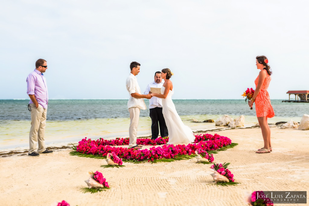 Chet & Kelli Coco Beach Wedding San Pedro Belize (19)