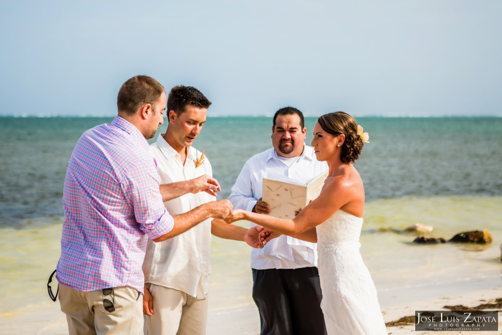 Chet & Kelli Coco Beach Wedding San Pedro Belize (21)