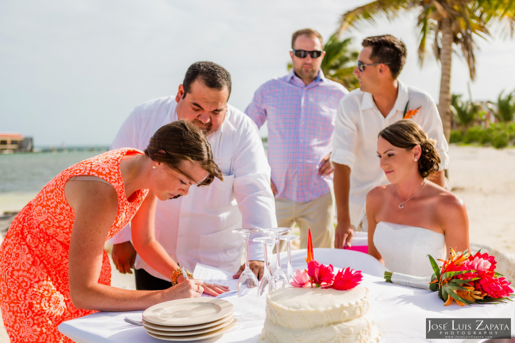 Chet & Kelli Coco Beach Wedding San Pedro Belize (32)