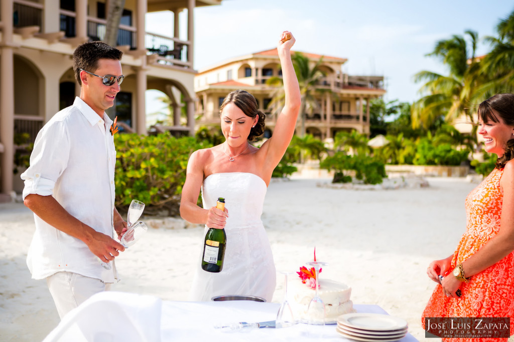 Chet & Kelli Coco Beach Wedding San Pedro Belize (35)