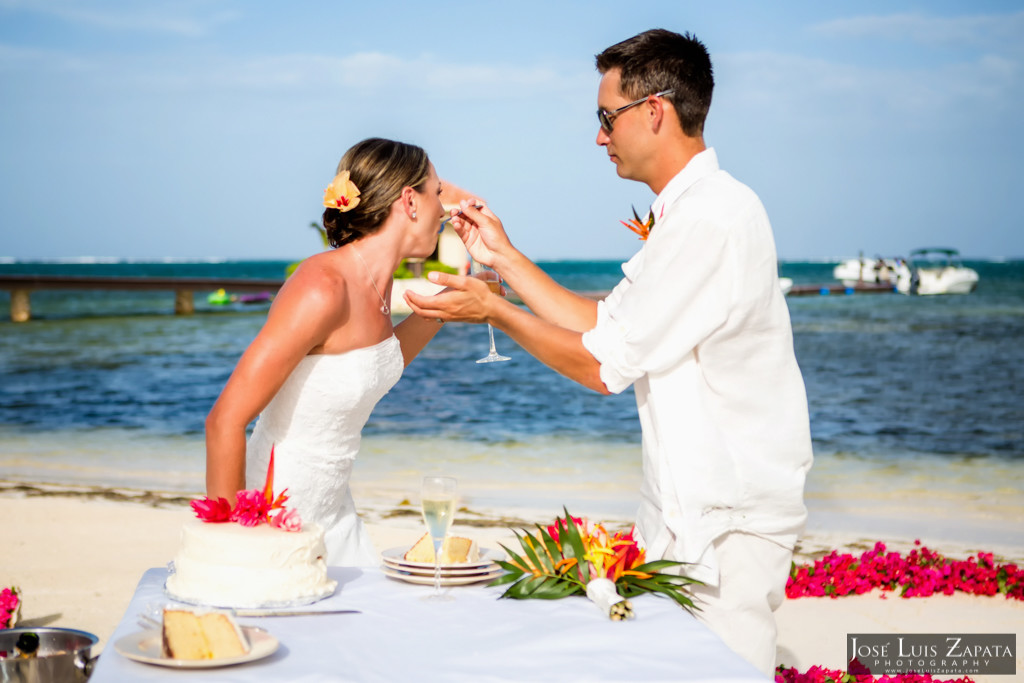 Chet & Kelli Coco Beach Wedding San Pedro Belize (40)