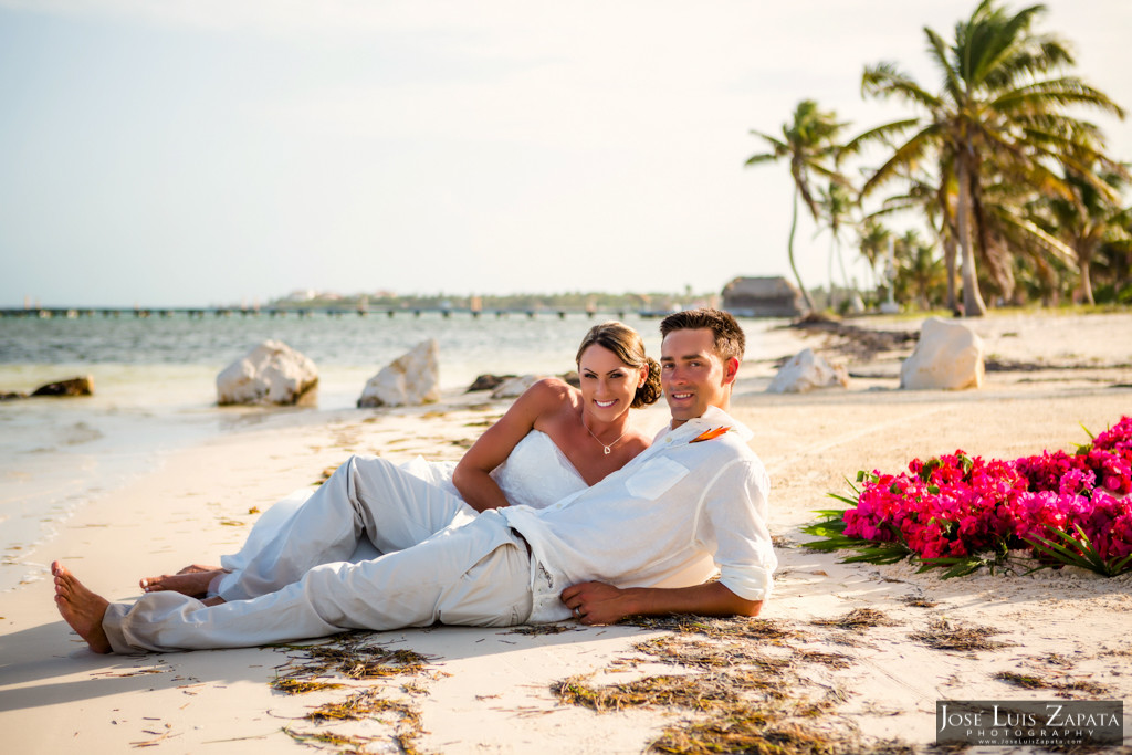 Chet & Kelli Coco Beach Wedding San Pedro Belize (52)