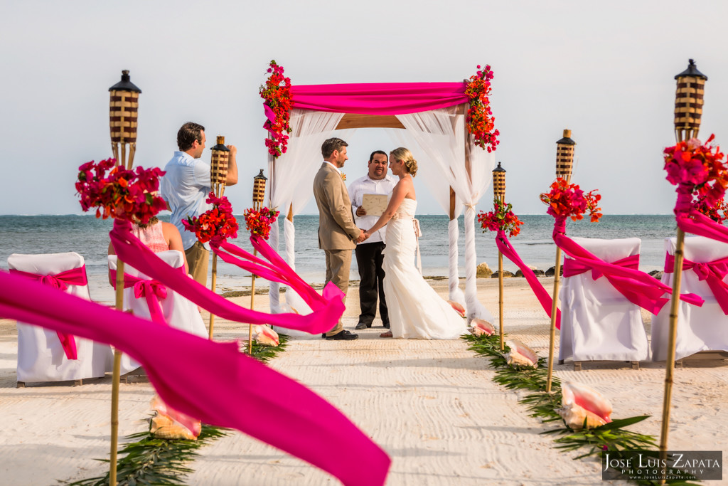 Kyle & Stephanie Coco Beach Resort Belize Beach Wedding