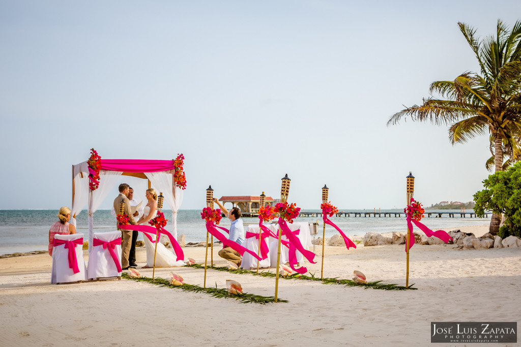 Kyle & Stephanie Coco Beach Resort Belize Beach Wedding 