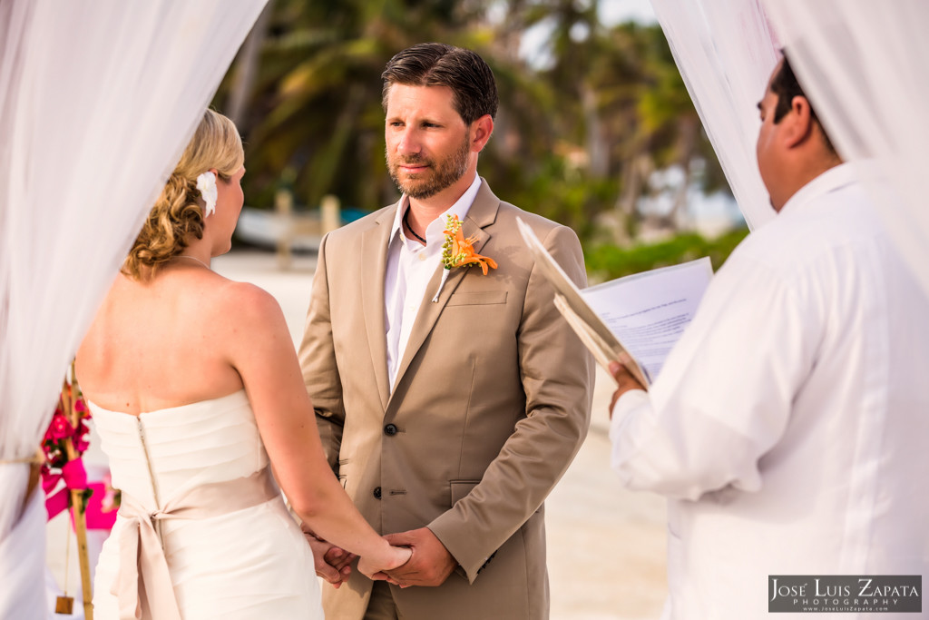 Kyle & Stephanie Coco Beach Resort Belize Beach Wedding 