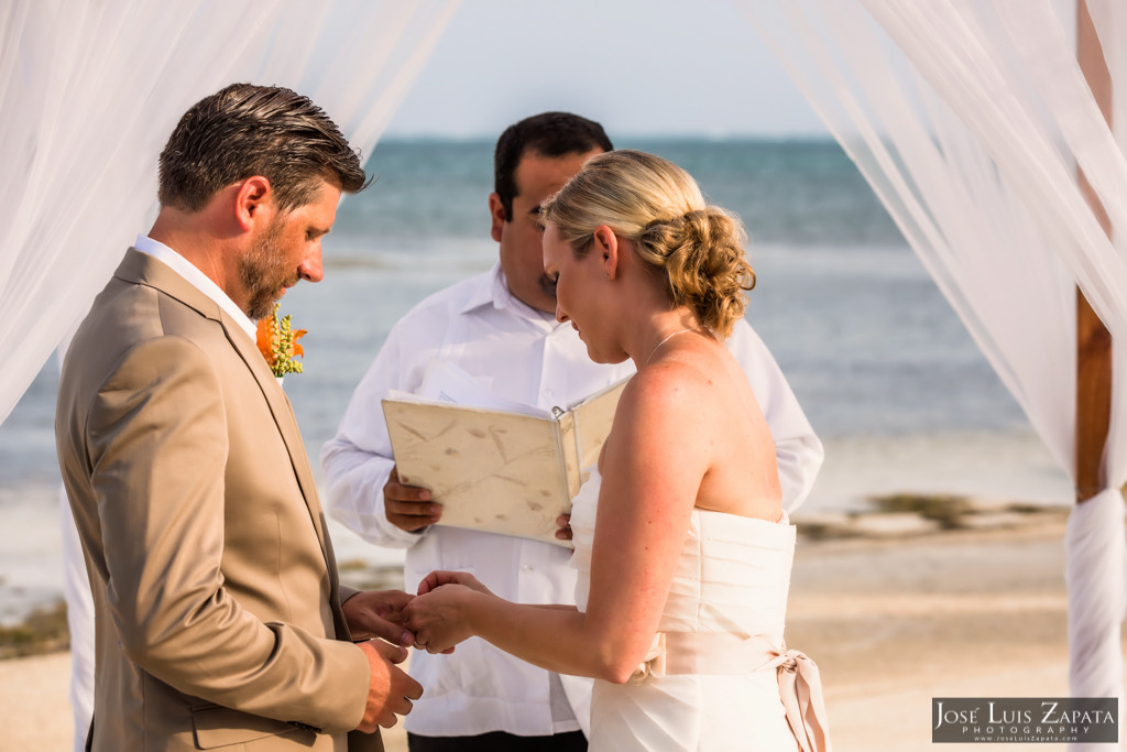 Kyle & Stephanie Coco Beach Resort Belize Beach Wedding 