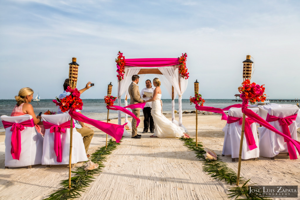 Kyle & Stephanie Coco Beach Resort Belize Beach Wedding 