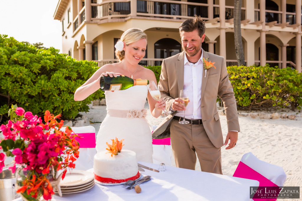 Kyle & Stephanie Coco Beach Resort Belize Beach Wedding 