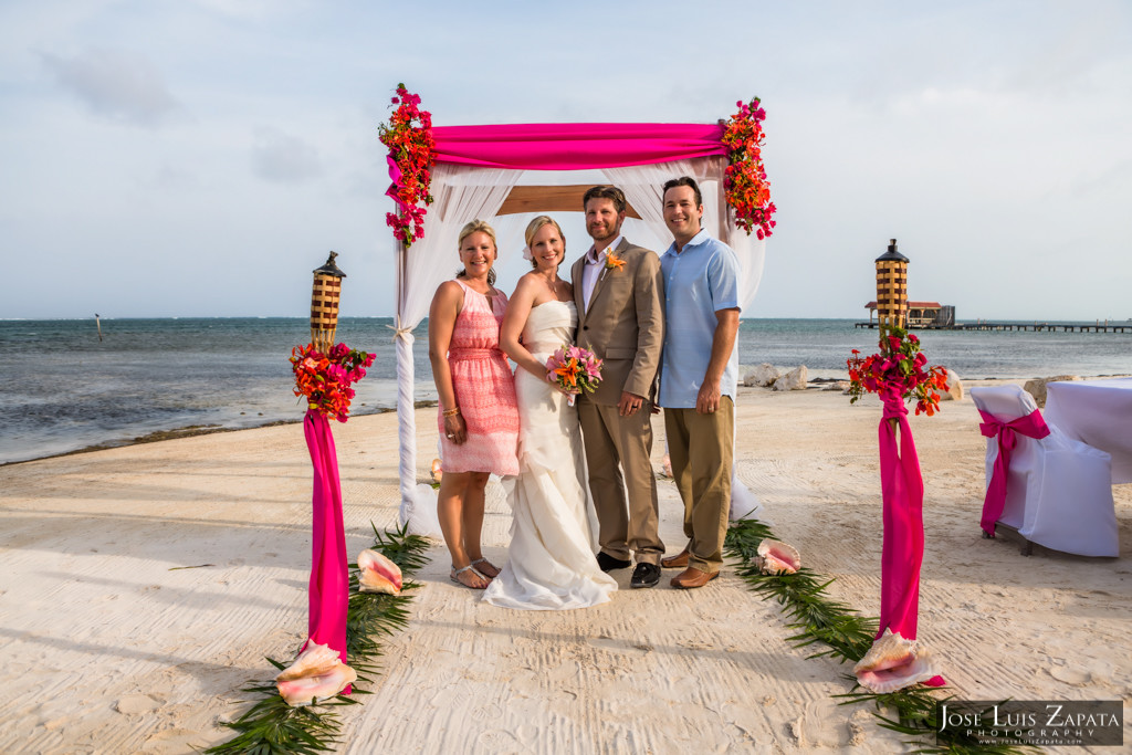 Kyle & Stephanie Coco Beach Resort Belize Beach Wedding 