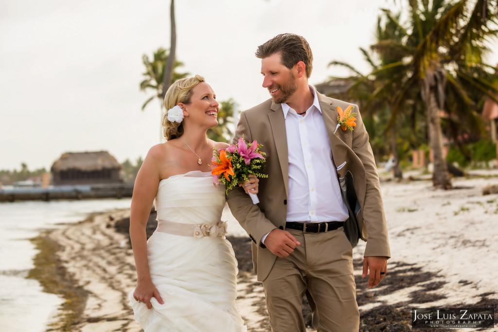 Kyle & Stephanie Coco Beach Resort Belize Beach Wedding 