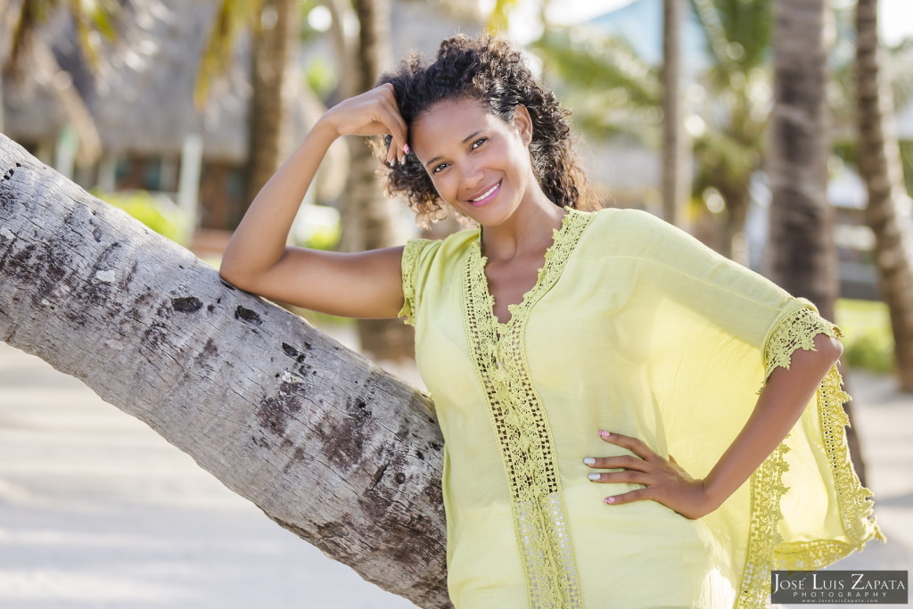 Hollywood Actress Denny Mendez - Photo Shoot at Victoria House, San Pedro Belize - Portrait by Jose Luis Zapata