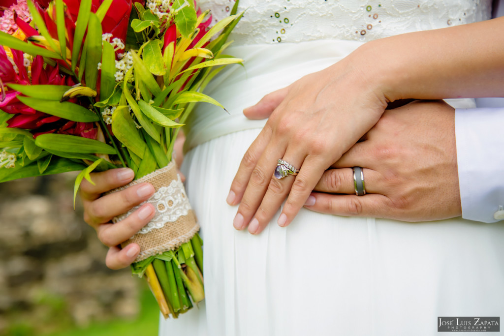 Tony & Cynthia - Altun Ha Mayan Ruin Belize Wedding