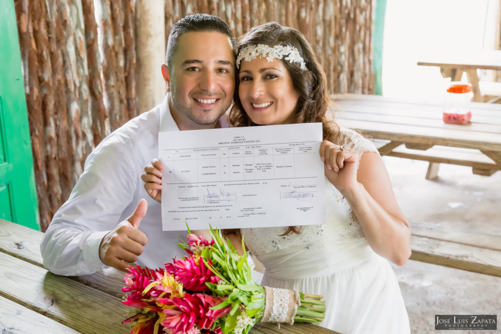 Tony & Cynthia - Altun Ha Mayan Ruin Belize Wedding