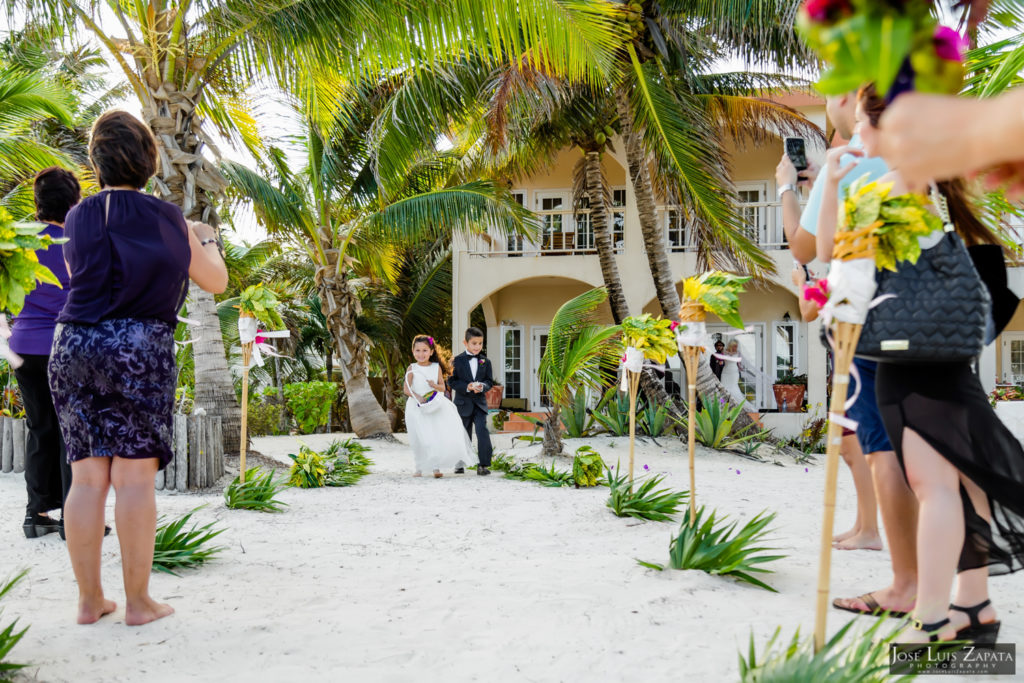 Private Beach Wedding Belize | Diamond Reed Villas | Ambergris Caye, Belize