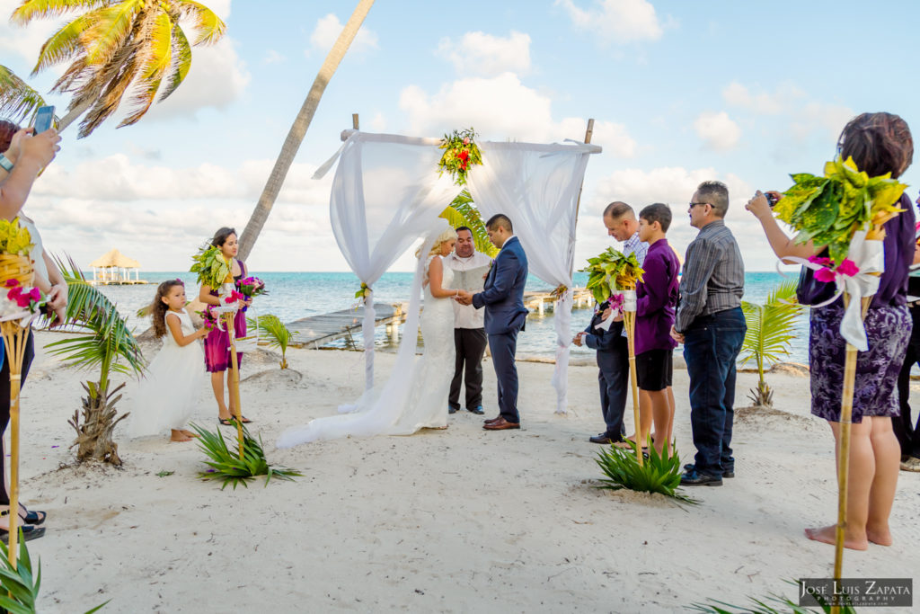 Private Beach Wedding Belize | Diamond Reed Villas | Ambergris Caye, Belize