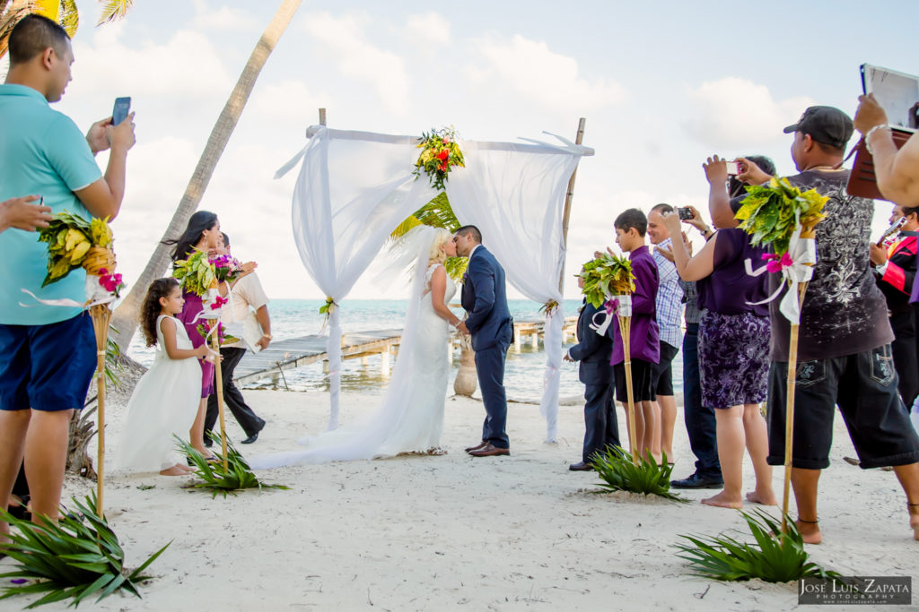 Private Beach Wedding Belize | Diamond Reed Villas | Ambergris Caye, Belize