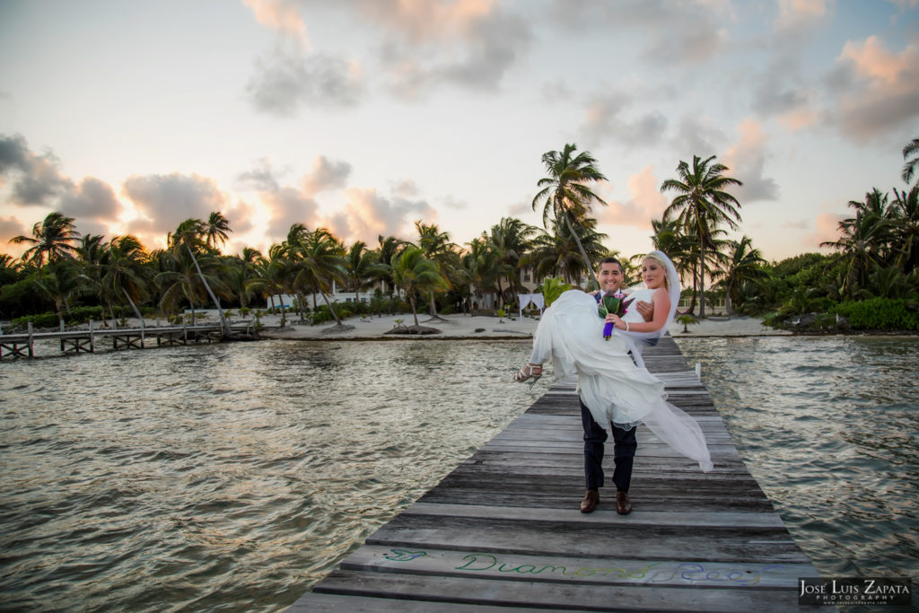 Private Beach Wedding Belize | Diamond Reed Villas | Ambergris Caye, Belize