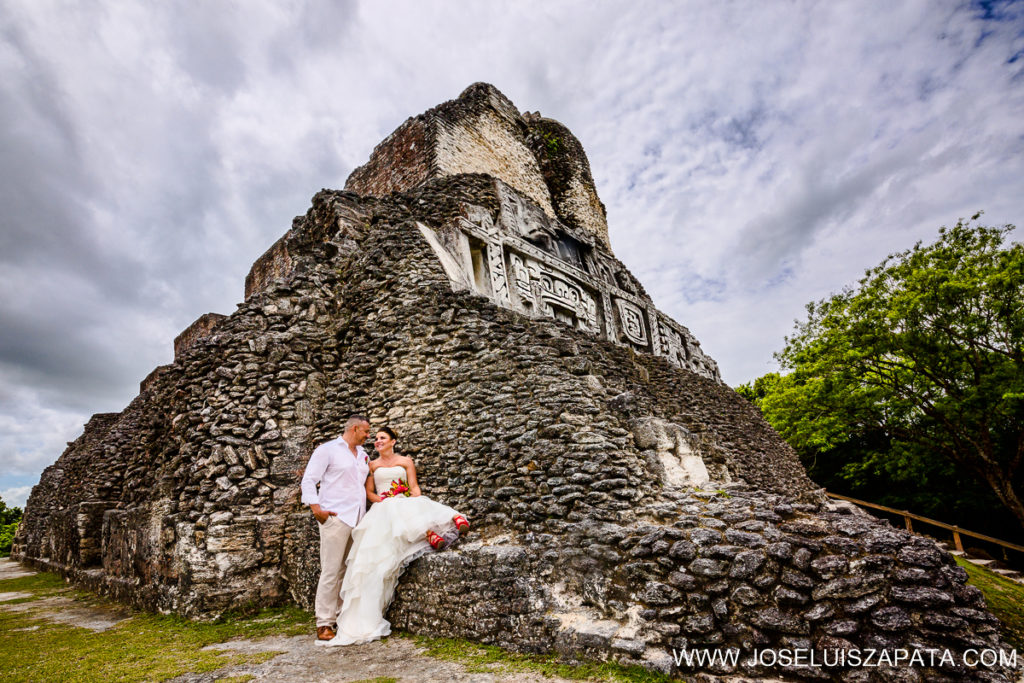 Mayan Ruins Beach Wedding Belize - Belize Mayan Ruin Wedding Photos and Beach Wedding