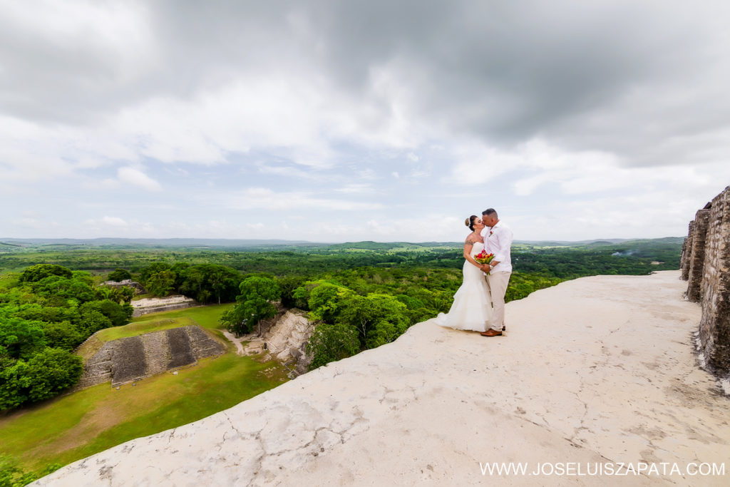 Mayan Ruins Beach Wedding Belize - Belize Mayan Ruin Wedding Photos and Beach Wedding