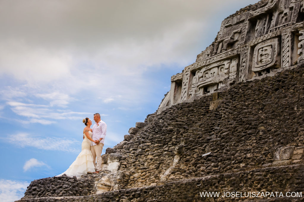 Mayan Ruins Beach Wedding Belize - Belize Mayan Ruin Wedding Photos and Beach Wedding