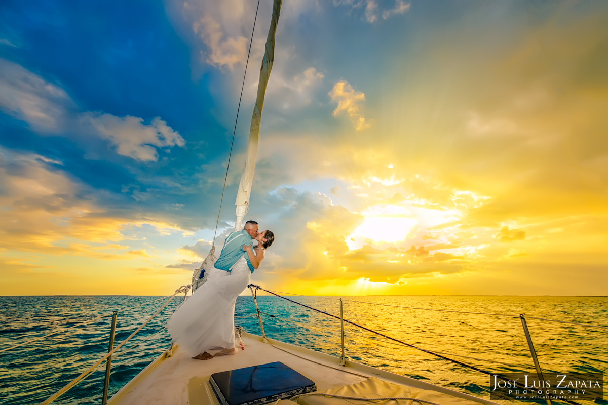 Miguel & Maritza - Belize Sailboat Wedding Photos